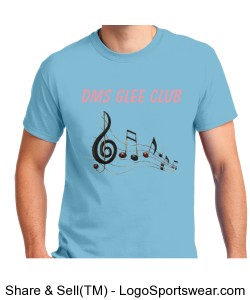 Sky Blue DMS GLEE CLUB T-SHIRT Design Zoom