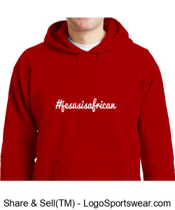 Red Hoodie in cursive Writing Design Zoom