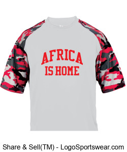 Camouflage on sleeve and plain gray shirt Design Zoom