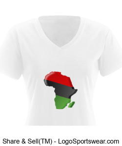 White Colorful Africa Map Dress Design Zoom