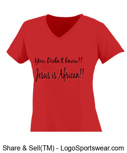 Red v-neck Design Zoom