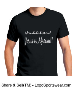 Black t shirt with white writing Design Zoom