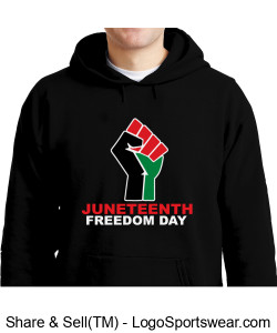 Black Juneteenth Hoodie Design Zoom